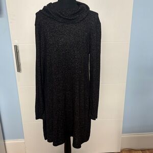 Market & Spruce Charcoal Long Sleeve Dress
